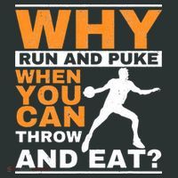 Why Run And Puke Discus Thrower Throw Tack And Field Discus Kids Sweatshirt thumb 2