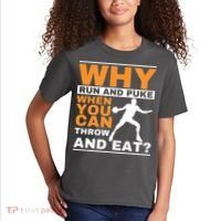 Why Run And Puke Discus Thrower Throw Tack And Field Discus Kids T-Shirt thumb 2