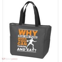Why Run And Puke Discus Thrower Throw Tack And Field Discus Tote Bag thumb 3