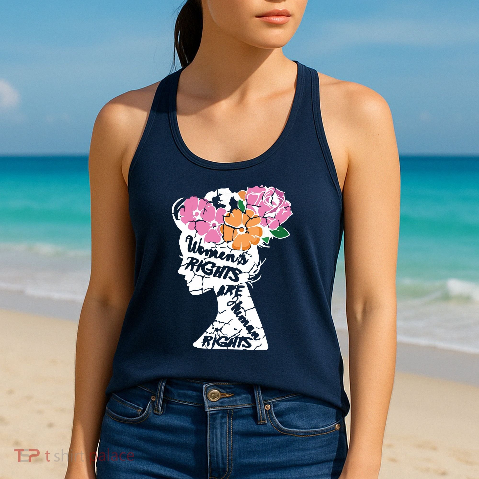 Women's Rights Are Human Rights Human Rights Advocate VNeck Women's Tank Top