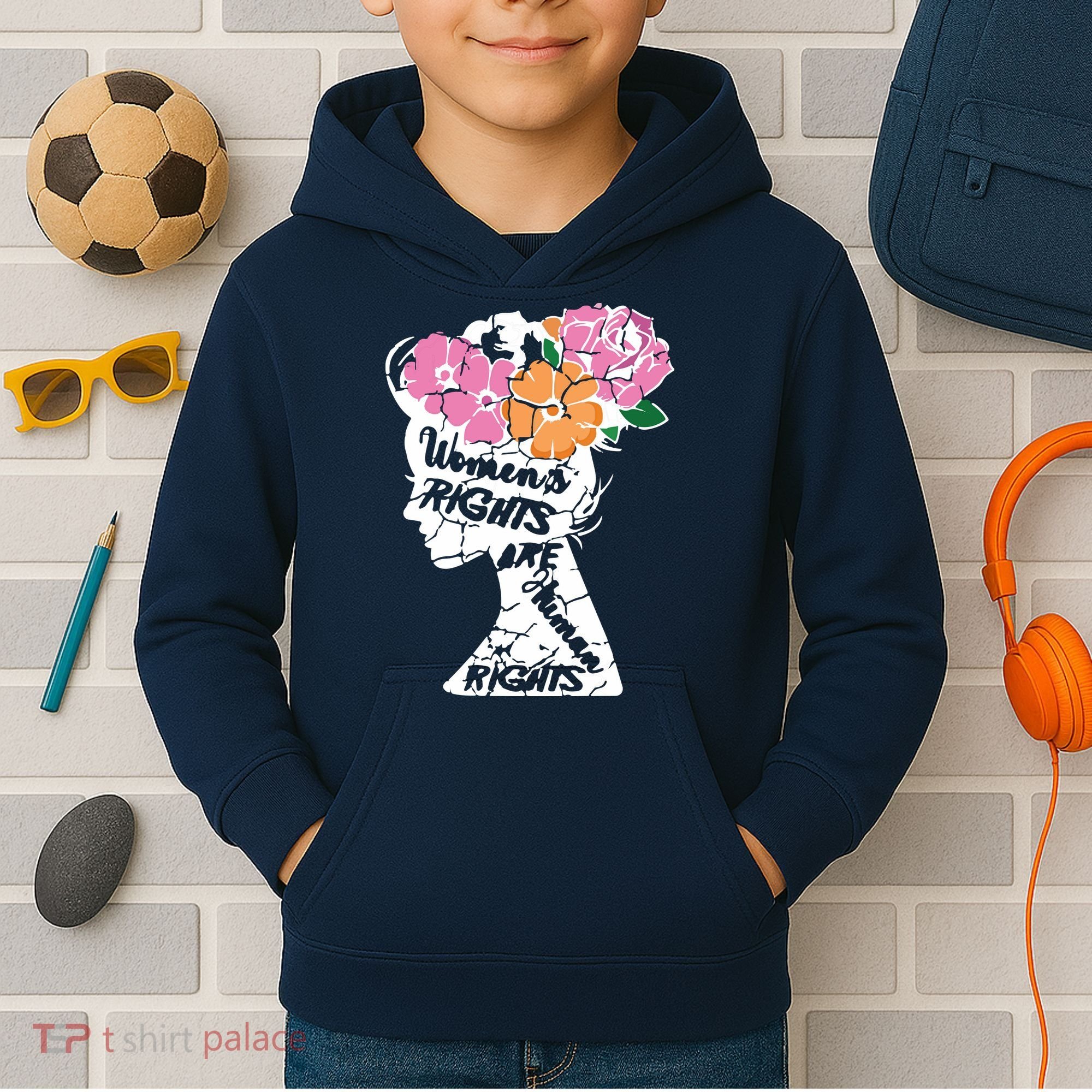 Women's Rights Are Human Rights Human Rights Advocate VNeck Kids Hoodie
