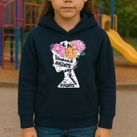 Women's Rights Are Human Rights Human Rights Advocate VNeck Kids Hoodie thumb 3