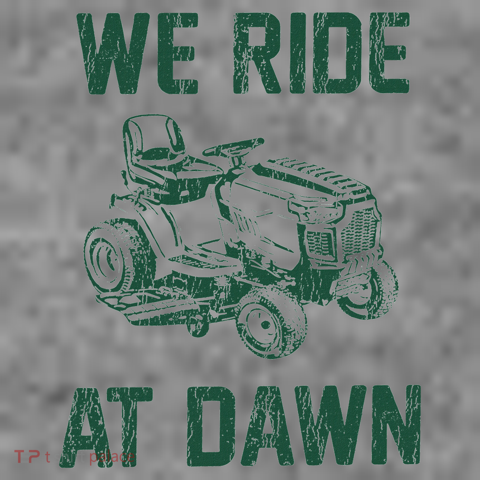 We Ride At Dawn Retro Lawn Mowing Dad Funny Mower Toddler Hoodie