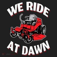 We Ride At Dawn Lawnmower Hat thumb 2
