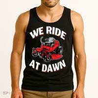 We Ride At Dawn Lawnmower Tank Top thumb 3