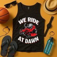 We Ride At Dawn Lawnmower Tank Top thumb 4
