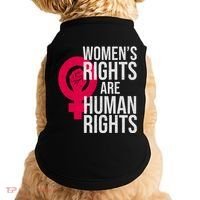Women's Rights Are Human Rights Feminist Doggie Tank thumb 0