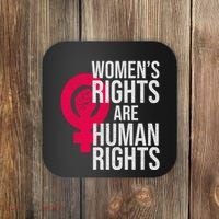 Women's Rights Are Human Rights Feminist Coaster thumb 0