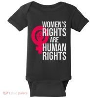 Women's Rights Are Human Rights Feminist Baby Bodysuit thumb 0