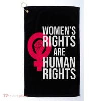 Women's Rights Are Human Rights Feminist Golf Towel thumb 0