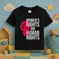 Women's Rights Are Human Rights Feminist Toddler T-Shirt thumb 3
