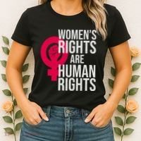 Women's Rights Are Human Rights Feminist Women's T-Shirt thumb 2