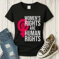 Women's Rights Are Human Rights Feminist Women's T-Shirt thumb 3