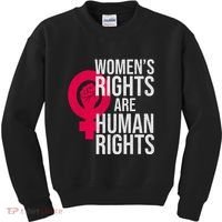 Women's Rights Are Human Rights Feminist Kids Sweatshirt thumb 0
