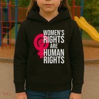Women's Rights Are Human Rights Feminist Kids Hoodie thumb 3