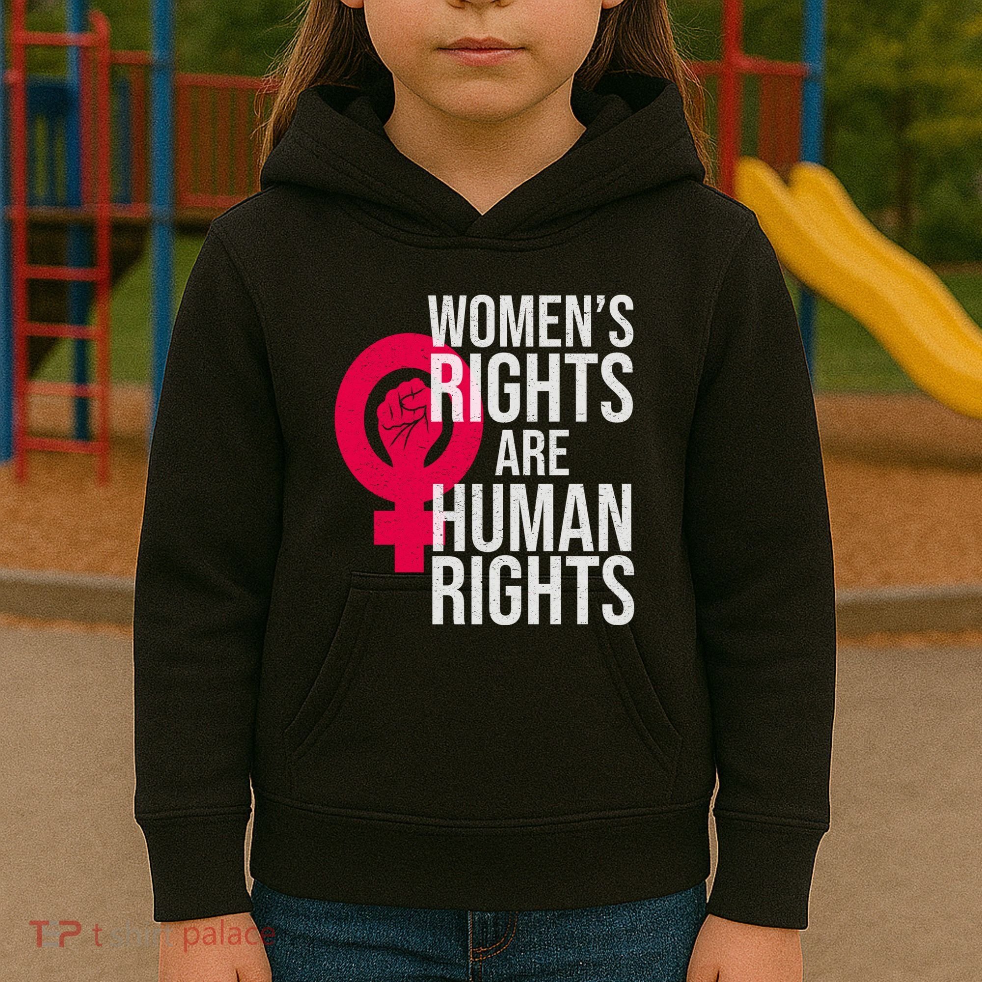 Women's Rights Are Human Rights Feminist Kids Hoodie