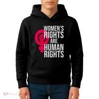 Women's Rights Are Human Rights Feminist Kids Hoodie thumb 4