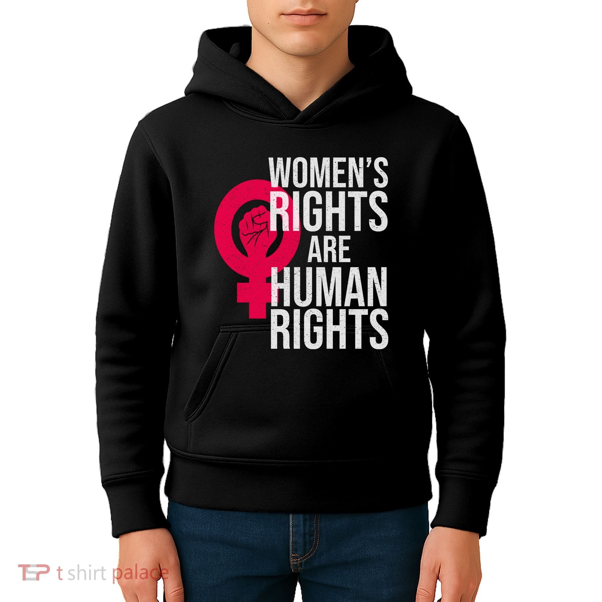 Women's Rights Are Human Rights Feminist Kids Hoodie