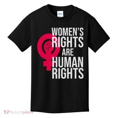 Women's Rights Are Human Rights Feminist Kids T-Shirt