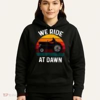 We Ride At Dawn Lawn Mower Lawn Mowing Dad Yard Work For Men Hoodie thumb 5