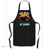 We Ride At Dawn Lawn Mower Lawn Mowing Dad Yard Work For Men Apron thumb 0