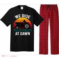 We Ride At Dawn Lawn Mower Lawn Mowing Dad Yard Work For Men Pajama Set thumb 0