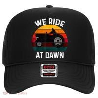 We Ride At Dawn Lawn Mower Lawn Mowing Dad Yard Work For Men Hat thumb 0