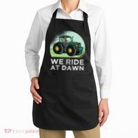 We Ride At Dawn Lawn Mower Lawn Mowing Funny Dad Apron thumb 2