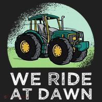 We Ride At Dawn Lawn Mower Lawn Mowing Funny Dad Beanie thumb 2