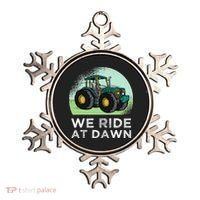 We Ride At Dawn Lawn Mower Lawn Mowing Funny Dad Ornament thumb 0