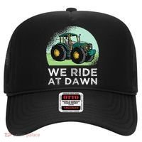 We Ride At Dawn Lawn Mower Lawn Mowing Funny Dad Hat thumb 0