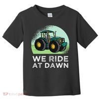 We Ride At Dawn Lawn Mower Lawn Mowing Funny Dad Toddler T-Shirt thumb 0