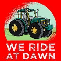 We Ride At Dawn Lawn Mower Lawn Mowing Funny Dad Santa Hat thumb 1