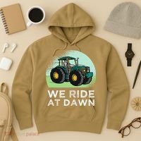 We Ride At Dawn Lawn Mower Lawn Mowing Funny Dad Hoodie thumb 3