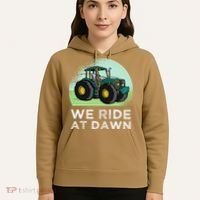 We Ride At Dawn Lawn Mower Lawn Mowing Funny Dad Hoodie thumb 5
