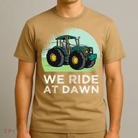 We Ride At Dawn Lawn Mower Lawn Mowing Funny Dad T-Shirt thumb 3