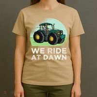 We Ride At Dawn Lawn Mower Lawn Mowing Funny Dad T-Shirt thumb 4