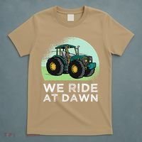 We Ride At Dawn Lawn Mower Lawn Mowing Funny Dad T-Shirt thumb 5