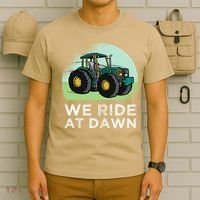 We Ride At Dawn Lawn Mower Lawn Mowing Funny Dad T-Shirt thumb 6