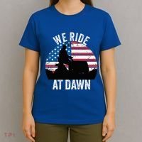 We Ride At Dawn Lawnmower Lawn Mowing Funny Dad Vintage T-Shirt thumb 4