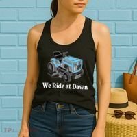 We Ride At Dawn Fathers Day Dad Gift Grandfather Women's Tank Top thumb 2