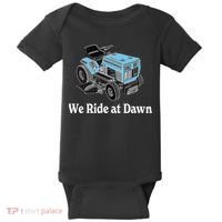 We Ride At Dawn Fathers Day Dad Gift Grandfather Baby Bodysuit thumb 0