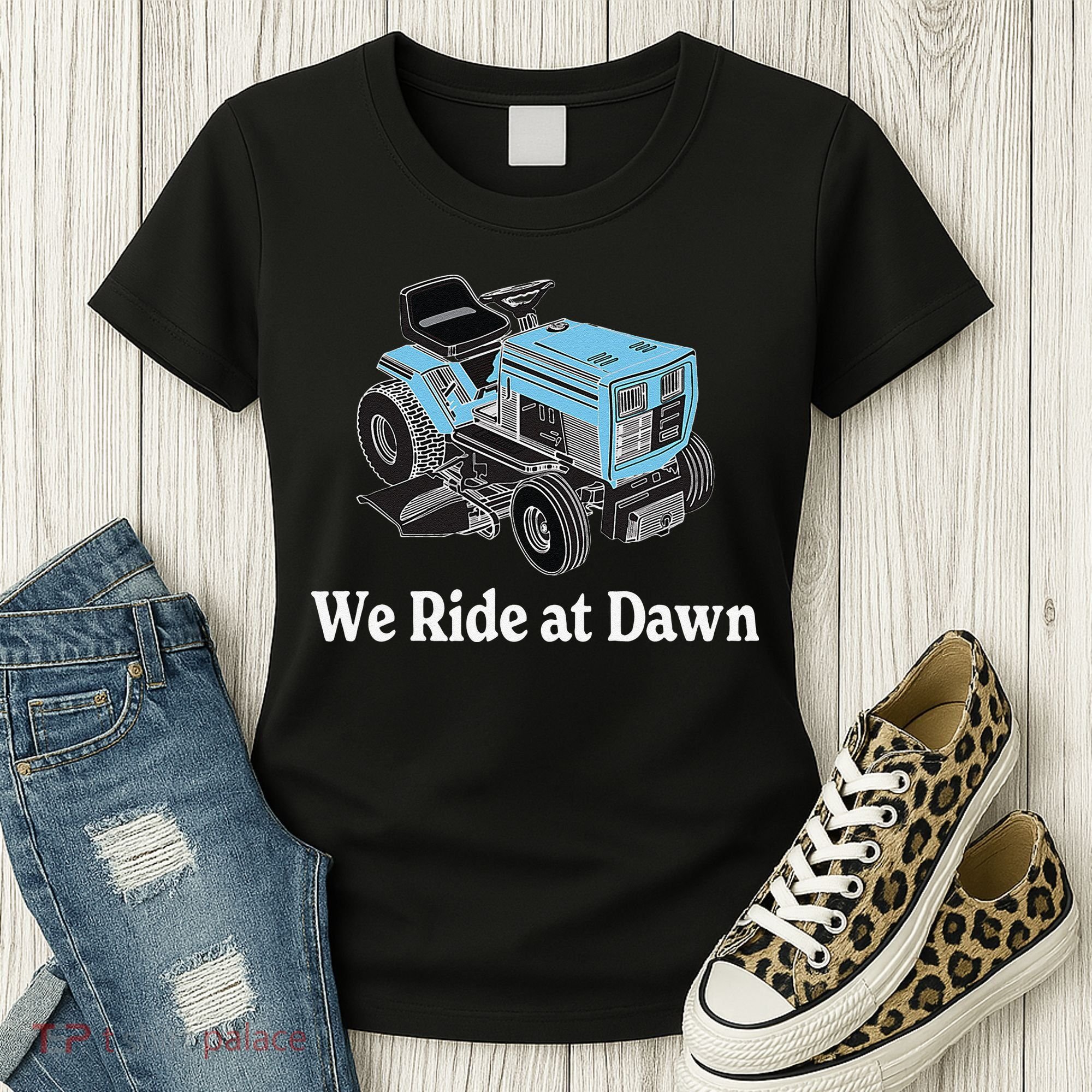We Ride At Dawn Fathers Day Dad Gift Grandfather Women's T-Shirt