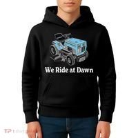 We Ride At Dawn Fathers Day Dad Gift Grandfather Kids Hoodie thumb 4