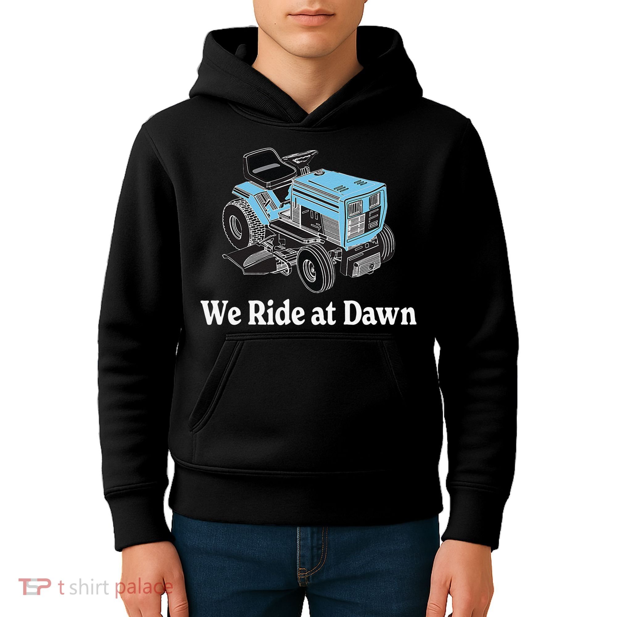We Ride At Dawn Fathers Day Dad Gift Grandfather Kids Hoodie