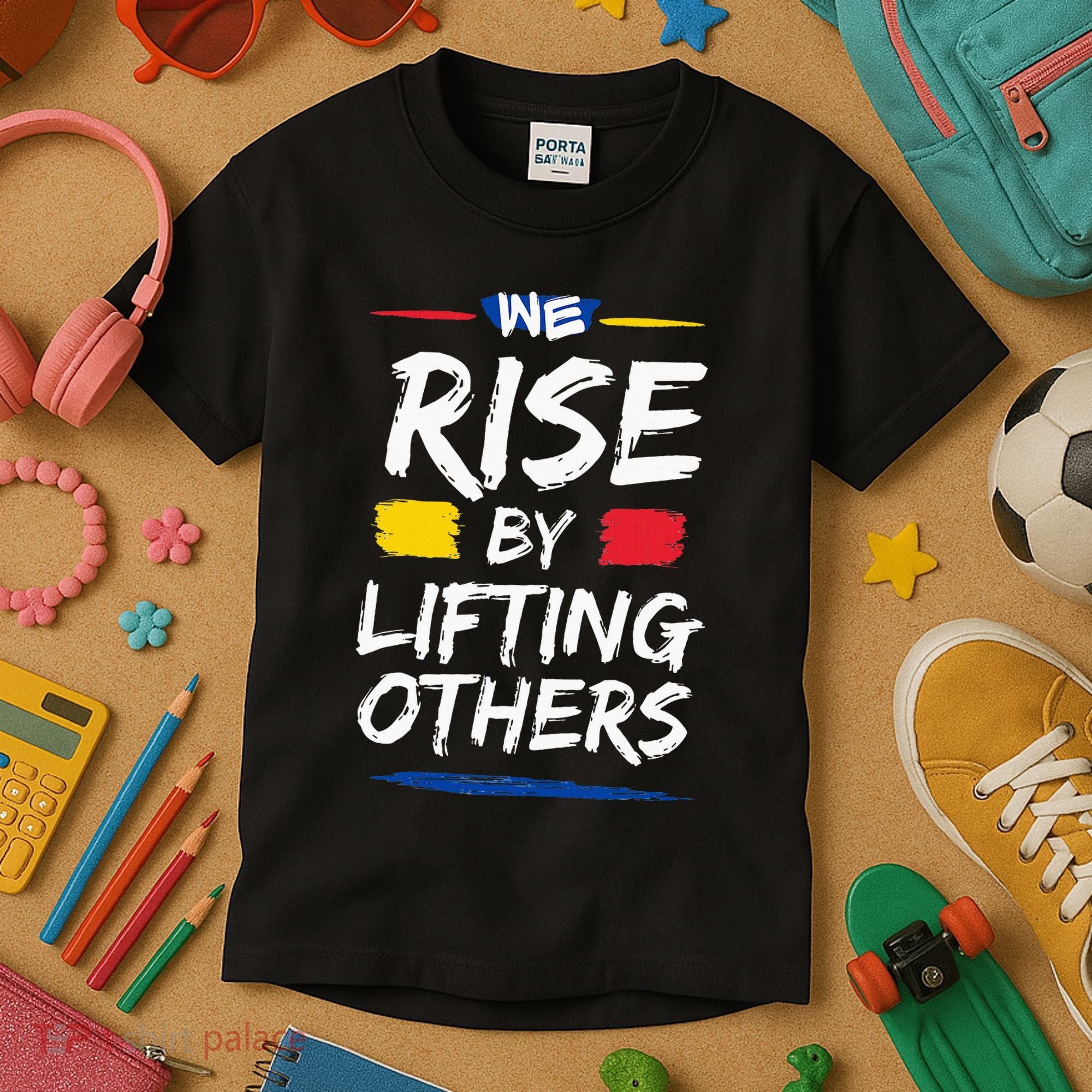 We Rise By Lifting Others Inspirational Quotes Kids T-Shirt