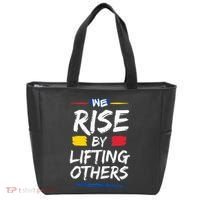 We Rise By Lifting Others Inspirational Quotes Tote Bag thumb 0