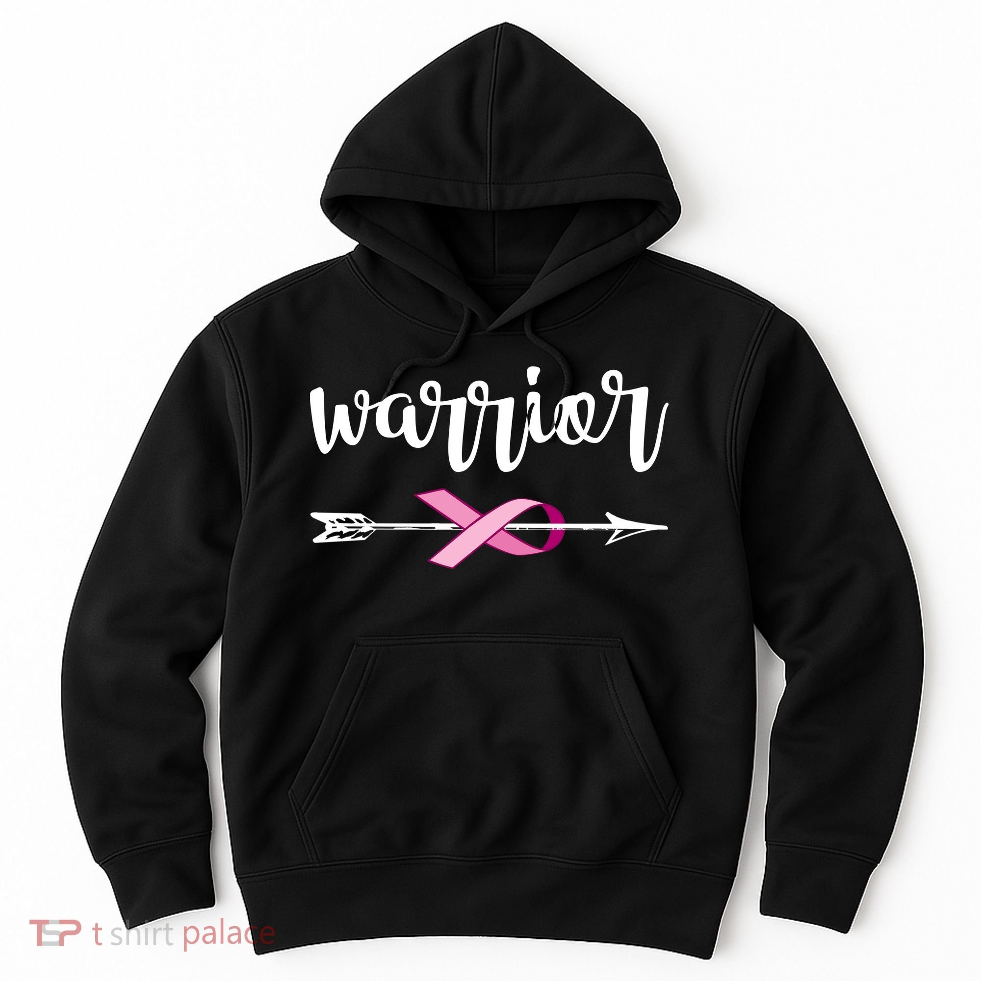 Warrior Ribbon Breast Cancer Awareness Hoodie