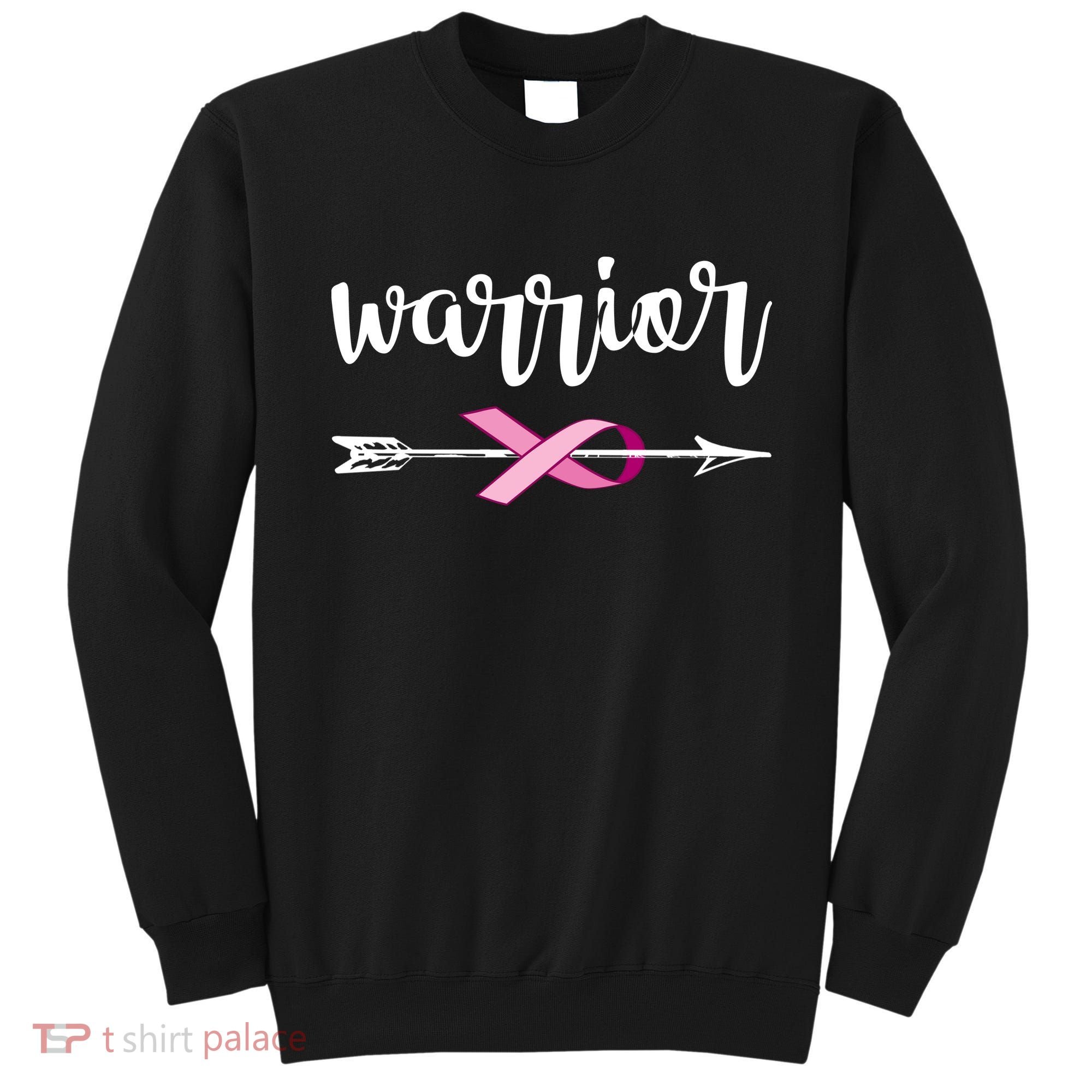 Warrior Ribbon Breast Cancer Awareness Sweatshirt