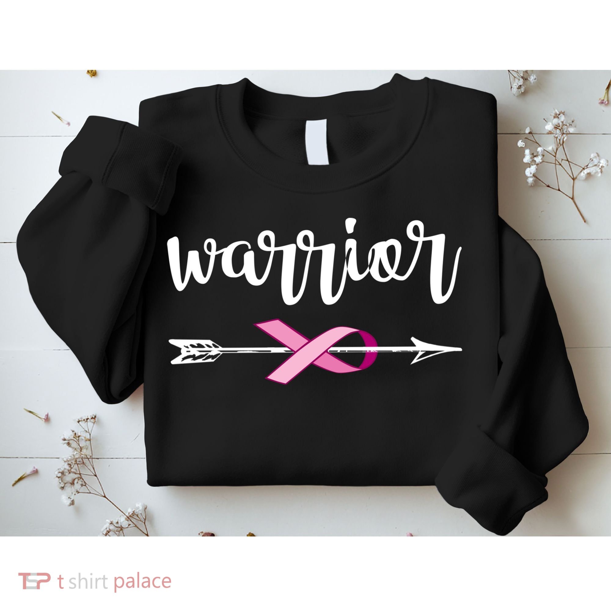 Warrior Ribbon Breast Cancer Awareness Sweatshirt